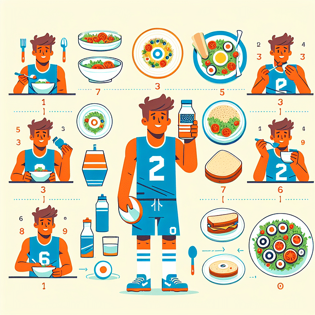 pre-game meal for Ultimate Frisbee athlete