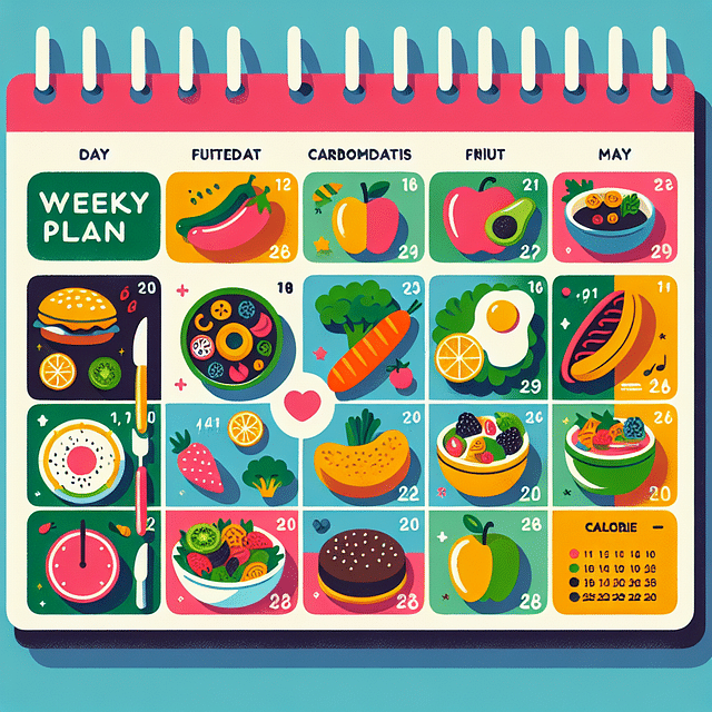 weekly meal plan calendar