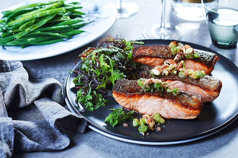 grilled salmon fillet