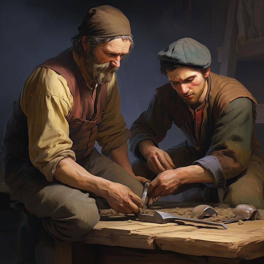 Handler and cutter in action